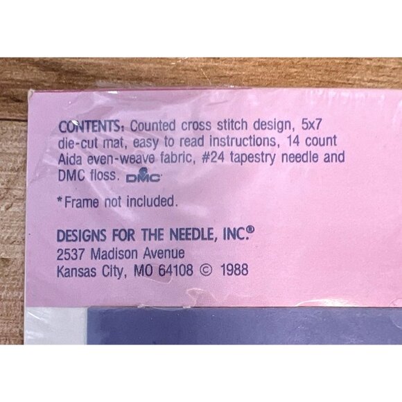 Counted Cross Stitch Kit 5x7 "Reservation!" For Women Only Designs For The Needl - Picture 4 of 4